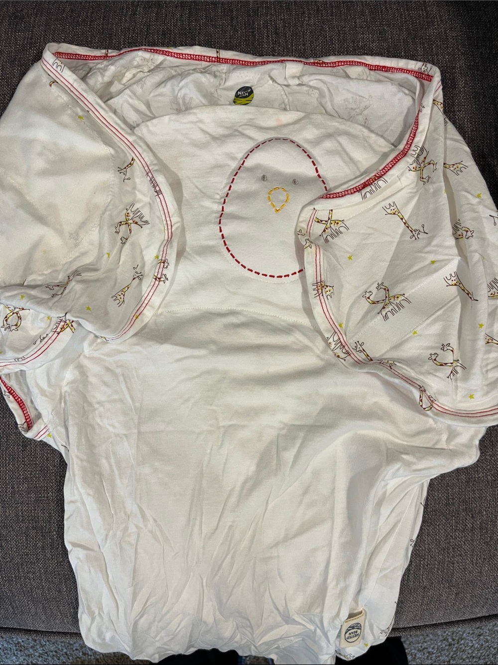 Nested Bean White weighted sleep sack